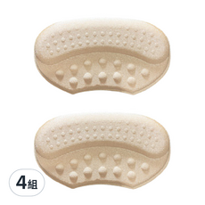 FANCY LIFE 腳跟防磨貼 海綿B款 膚色, 2個, 4組, 5.2g