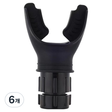 지음앤 복식 폐활량 호흡기 블랙, 6개