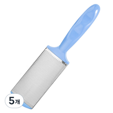 포밍홈 효과적인 발각질제거 긴 손잡이 스테인리스 파란색, 88g, 5개, 1개입