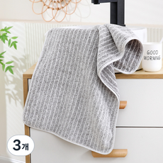 소니오 라인 소프트 샤워 바스타월 450g 폴리에스테르사 특대, 03 그레이, 3개