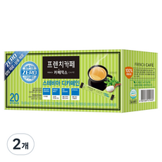 FRENCH CAFE 甜菊糖無咖啡因即溶咖啡, 10.3g, 20入, 2個