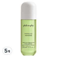 필로소피 피스타치오 파라다이스 바디 앤 헤어 프레그런스 미스트, 5개, 236ml
