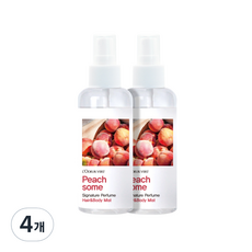 로더베르 헤어앤바디미스트 피치썸, 4개, 150ml