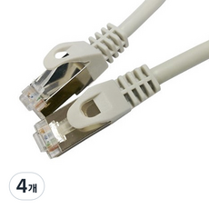 LAN Star Upgrading System FTP CAT.6 網路線, 灰色, 4個, 5m