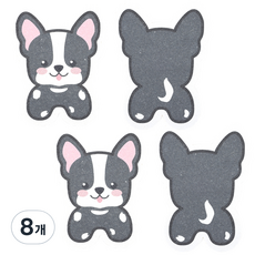 써니엔조이 제로웨이스트 식물성 셀룰로오스 생분해 압축수세미 프렌치불독, 4개입, 2개