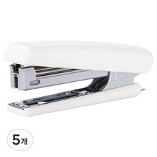 deLi 得力 去心柔和色迷你訂書機, 5個, 白色