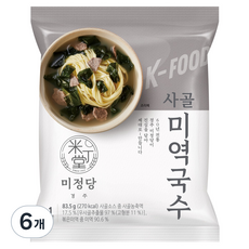 Mijungdang 米丁堂 牛骨海帶麵, 83.5g, 6個