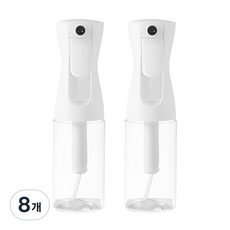 코멧 안개분사 분무기 160ml, 클리어 화이트, 8개