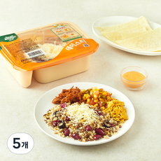 스윗밸런스 풀드포크 & 나쵸 멕시칸 브리또볼, 280g, 5개