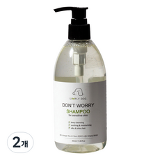 심플리독 강아지 돈워리 샴푸 포 센서티브 스킨, 350ml, 1개입, 2개