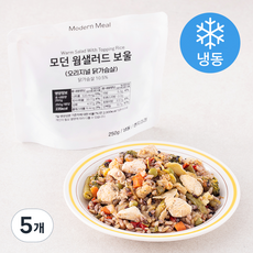 모던밀 모던 웜샐러드 보울 오리지널 닭가슴살 (냉동), 250g, 5개