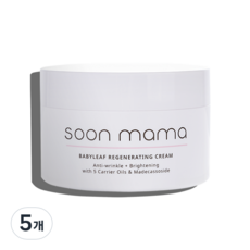 순마마 비건 새싹 리제너레이팅 크림, 100ml, 5개