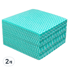 Livingpillo 輕薄方便可單張水洗抹布 綠色, 2個, 50入