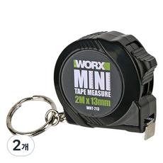WORX 미니 자동줄자 2m x 13mm WHT-213, 2개