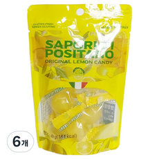 사포리디포지타노 레몬맛 캔디, 49g, 6개