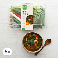 프레시밀 아욱된장국 밀키트 2~3인분, 300g, 5팩