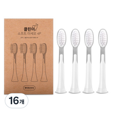 오아 클린이 소프트 시리즈 전용 미세모 리필 칫솔모 화이트, 16개