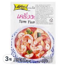 LOBO 똠얌 페이스트, 3개, 30g