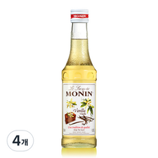 모닌 바닐라 시럽, 250ml, 4개