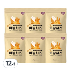 또또맘 유아용 리얼 퍼핑 스낵, 치즈, 12개, 25g