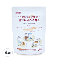 아만프리미엄티 블랙티 에스프레소, 4개, 100g, 4개, 1개입