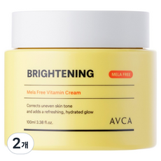 AVCA Mela Free維他命亮白霜, 100ml, 2罐