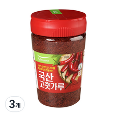 풀무원 실온 용기형 고춧가루, 250g, 3개