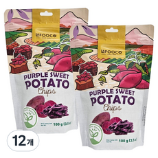 라푸코 자색 고구마칩, 100g, 12개