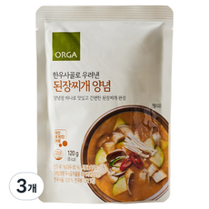 ORGA 韓牛牛骨熬製大醬湯調味醬, 3個, 120g