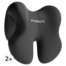 소울리치 숄더릴랙스 사무실 낮잠베개, 블랙, 2개