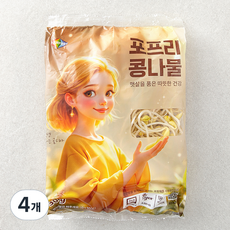 포프리 무농약 인증 콩나물, 300g, 4개