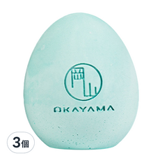 OKAYAMA 岡山 硅藻土吸溼防潮多功能除臭蛋 綠色 100g, 3個