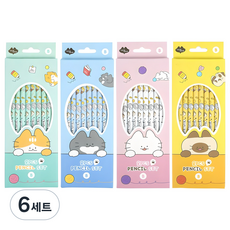 pinkfoot 2000喵喵鉛筆 B 4種*8入組, 混色, 6套