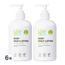 Looaco 嬰兒日常護膚乳液, 350ml, 6瓶