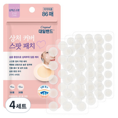 대일밴드 상처커버 스팟패치 10mm 56p + 12mm 30p 세트, 86개입, 4세트