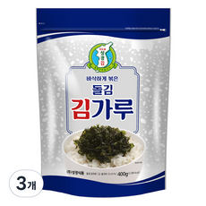 지도표성경 돌김 김가루, 400g, 3개