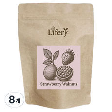라이퍼리 전통간식 호두정과 딸기맛, 80g, 8개