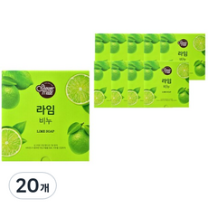 샤워메이트 비누 라임, 100g, 20개