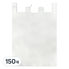 World Clean 白色附提把棉被塑膠袋, 100L, 150個