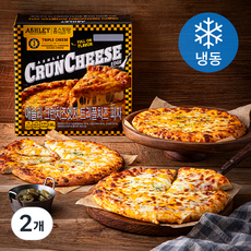 HOMESTAURANT 크런치즈엣지 트리플치즈 피자(냉동), 395g, 3개입, 2개