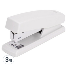 deLi 得力 簡約金屬辦公用33號釘書機, 3個, 白色