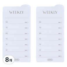 PLEPIC 圓形自黏便條紙, 8個, 週計畫, 1入