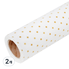 Point Star 紙捲包裝紙 大, 金色, 2個