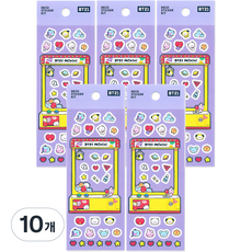 STUDIO EIGHT BT21 包裝裝飾貼紙組, 10個, 混合顏色