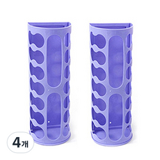 塑膠袋收納盒, 4個, 藍色