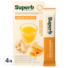Super Recipe GC綠十字Wellbeing 生薑飲 15入, 300ml, 4個