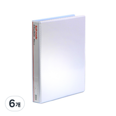 Heemang D型環活頁夾 2cm 標籤顏色隨機 3孔, 白色, 6個