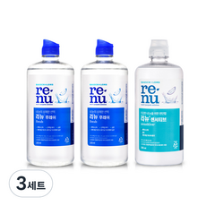 바슈롬 렌즈세정액 리뉴 후레쉬 355ml x 2p + 센서티브 355ml, 3세트