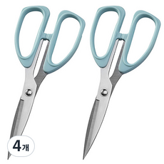 Steel不鏽鋼多功能剪刀, 4個, 北歐藍