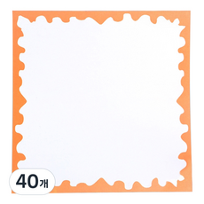 allode 簡約邊框彩色圖畫紙 TYPE 07, 40個